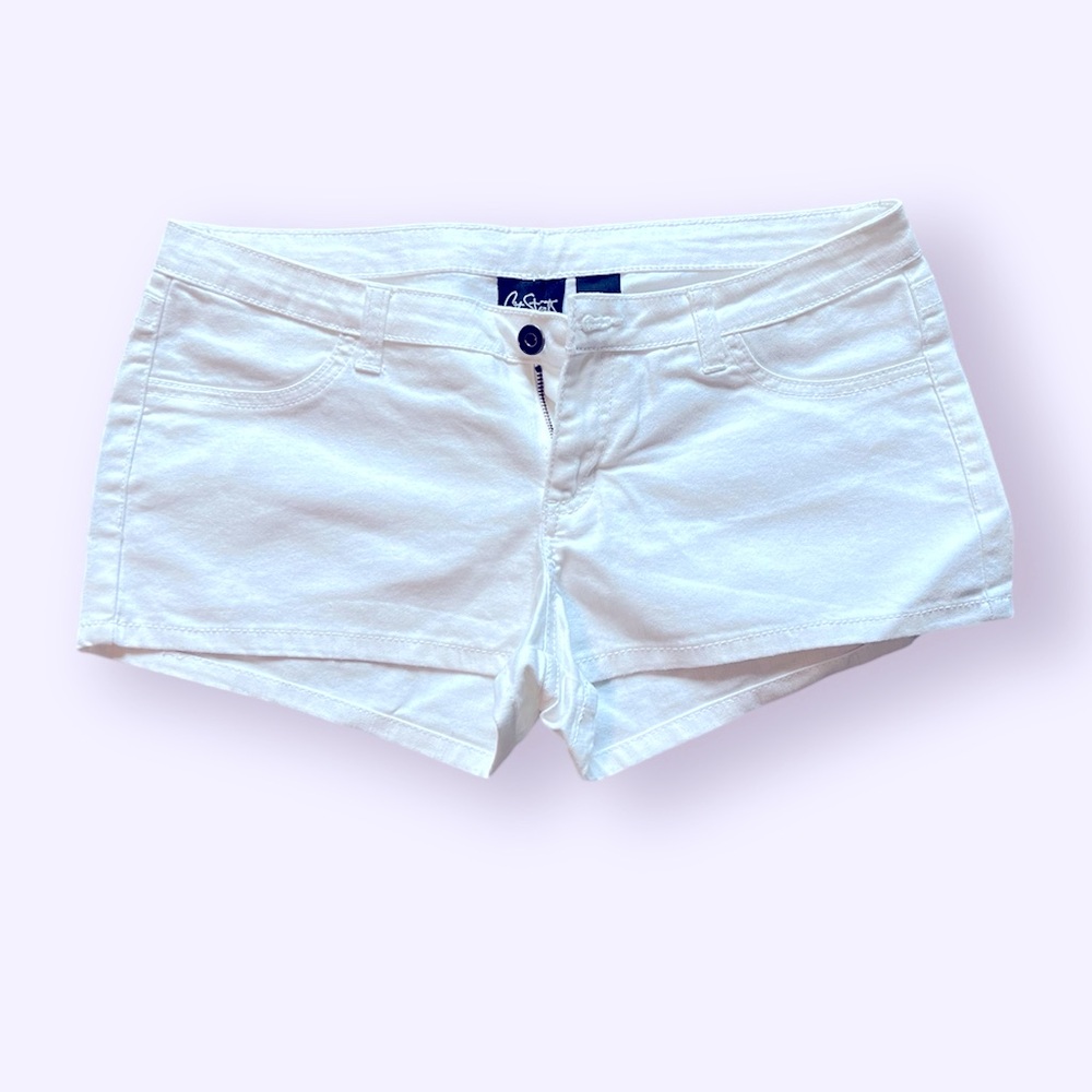 White shorty shorts, juniors size 9, EUC